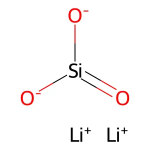 dilithiumdioxido(oxo)silane structure