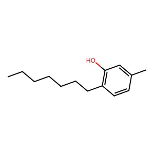 m-Cresol, 6-heptyl- structure