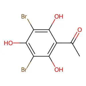 1-(3,5-dibromo-2,4,6-trihydroxyphenyl)ethanone structure