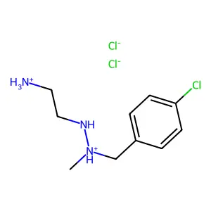 (2-azaniumylethylamino)-[(4-chlorophenyl)methyl]-methylazanium dichloride structure