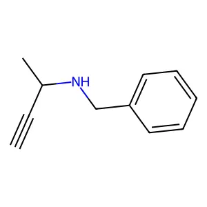 N-benzylbut-3-yn-2-amine structure