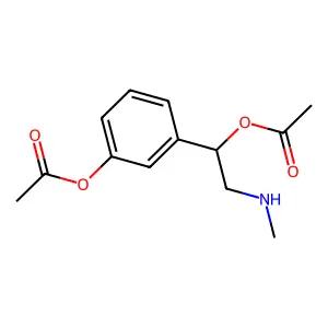 [3-[1-acetyloxy-2-(methylamino)ethyl]phenyl] acetate structure