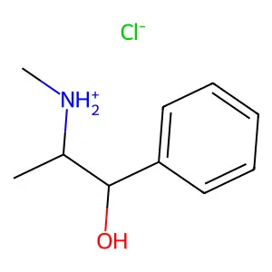 alpha-(1-(Methylamino)ethyl)benzyl alcohol hydrochloride structure