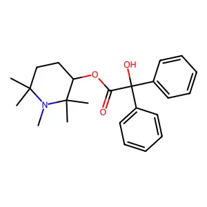 (1,2,2,6,6-pentamethylpiperidin-3-yl) 2-hydroxy-2,2-diphenylacetate structure