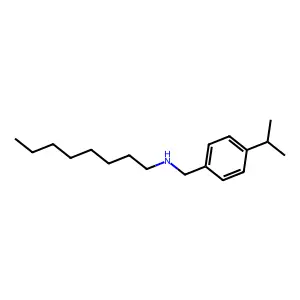 p-Isopropylbenzyloctylamine structure