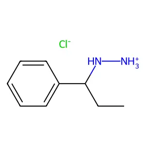 (1-phenylpropylamino)azanium chloride structure