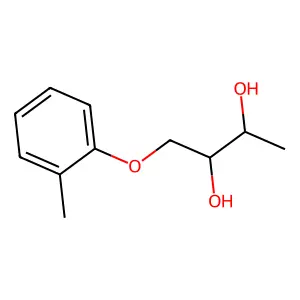 1-(2-methylphenoxy)butane-2,3-diol structure