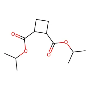 trans-dipropan-2-yl (1S,2S)-cyclobutane-1,2-dicarboxylate structure