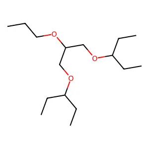 1,2,3-Propanetriol, 1,3-bis(3-pentyl)-2-propyl triether structure