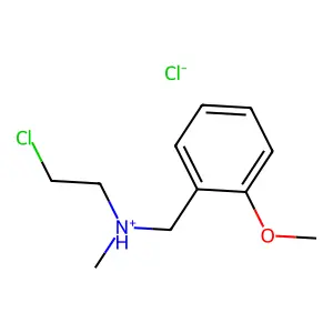 2-chloroethyl-[(2-methoxyphenyl)methyl]-methylazanium chloride structure