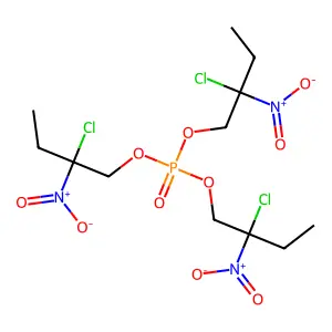tris(2-chloro-2-nitrobutyl) phosphate structure