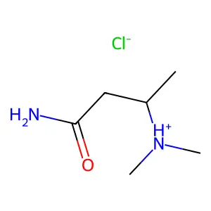 (4-amino-4-oxobutan-2-yl)-dimethylazanium chloride structure
