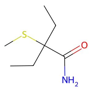 BUTYRAMIDE, 2-ETHYL-2-METHYLTHIO- structure