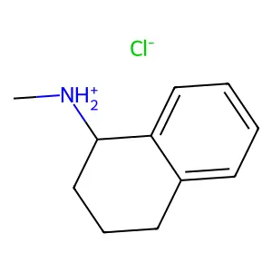 1-NAPHTHYLAMINE, 1,2,3,4-TETRAHYDRO-N-METHYL-, HYDROCHLORIDE structure