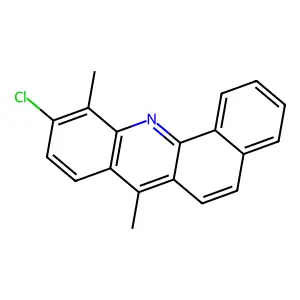 10-chloro-7,11-dimethylbenzo[c]acridine structure