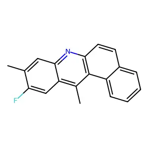 BENZ(a)ACRIDINE, 9,12-DIMETHYL-10-FLUORO- structure