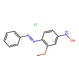N-Hydroxy-2-methoxy-4-aminoazobenzene hydrochloride structure