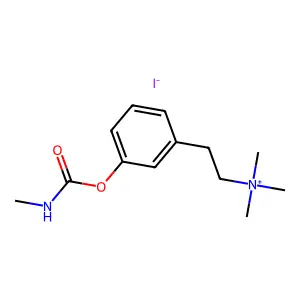 Carbamic acid, methyl-, 3-(beta-(trimethylammonio)ethyl)phenyl ester, iodide structure