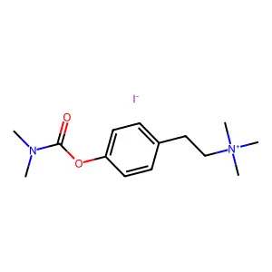 Dimethylcarbamic ester of hordenine methiodide structure