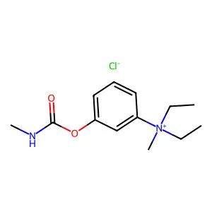 diethyl-methyl-[3-(methylcarbamoyloxy)phenyl]azanium chloride structure