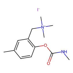 Carbamic acid, methyl-, 2-(trimethylammoniomethyl)-p-tolyl ester, iodide structure