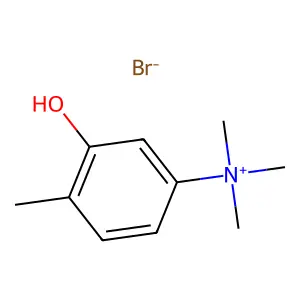 (3-hydroxy-4-methylphenyl)-trimethylazanium bromide structure