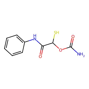 (2-anilino-2-oxo-1-sulfanylethyl) carbamate structure