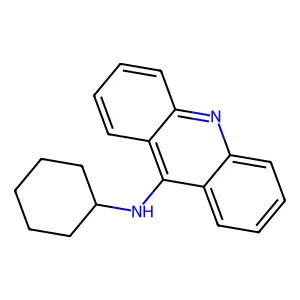 ACRIDINE, 9-CYCLOHEXYLAMINO- structure