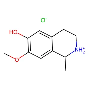 (1S)-(-)-6-Hydroxy-7-methoxy-1-methyl-1,2,3,4-tetrahydroisoquinoline hydrochloride structure