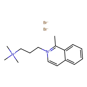 trimethyl-[3-(1-methylisoquinolin-2-ium-2-yl)propyl]azanium dibromide structure