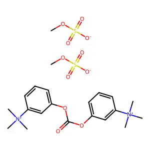 Carbonic acid, bis(3-(trimethylammonio)phenyl) ester, dimethylsulfate structure