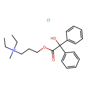 Benzilyloxypropyldiethylmethylammonium chloride structure