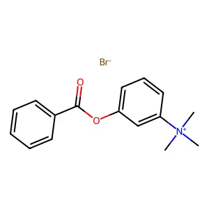 (3-benzoyloxyphenyl)-trimethylazanium bromide structure