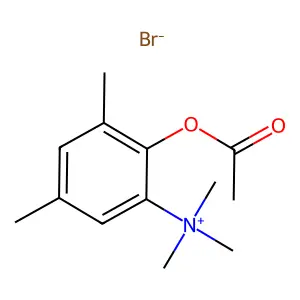 (2-acetyloxy-3,5-dimethylphenyl)-trimethylazanium bromide structure