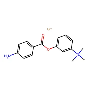 3-(p-Aminobenzoyloxy)phenyltrimethylammonium bromide structure