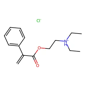 diethyl-[2-(2-phenylprop-2-enoyloxy)ethyl]azanium chloride structure