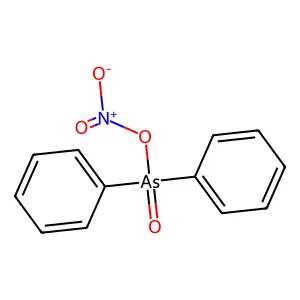 Diphenylarsinic acid nitrate structure
