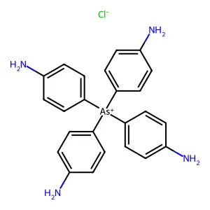 tetrakis(4-aminophenyl)arsanium chloride structure