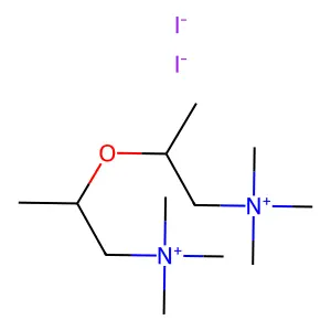 trimethyl-[2-[1-(trimethylazaniumyl)propan-2-yloxy]propyl]azanium diiodide structure
