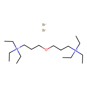triethyl-[3-[3-(triethylazaniumyl)propoxy]propyl]azanium dibromide structure