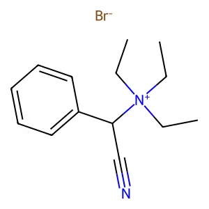 (Phenylcyanomethyl)-triethylammonium bromide structure