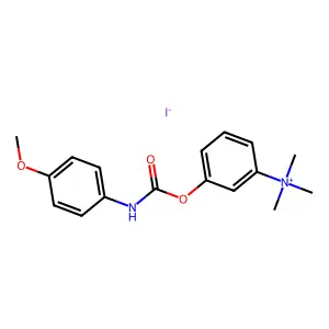 Carbamic acid, (p-methoxyphenyl)-, m-(trimethylammonio)phenyl ester, iodide structure