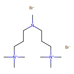 trimethyl-[3-[methyl-[3-(trimethylazaniumyl)propyl]amino]propyl]azanium dibromide structure