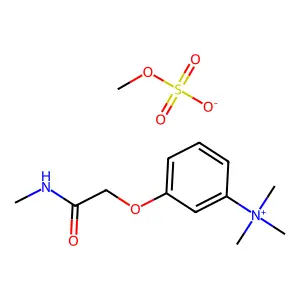 methyl sulfatetrimethyl-[3-[2-(methylamino)-2-oxoethoxy]phenyl]azanium structure