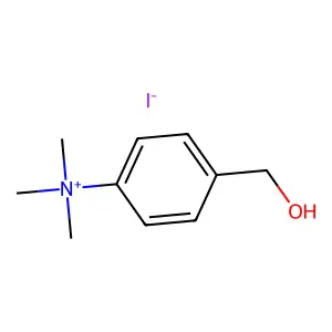 [4-(hydroxymethyl)phenyl]-trimethylazanium iodide structure