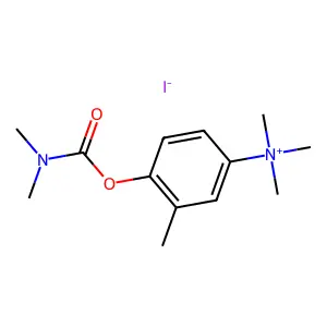 [4-(dimethylcarbamoyloxy)-3-methylphenyl]-trimethylazanium iodide structure
