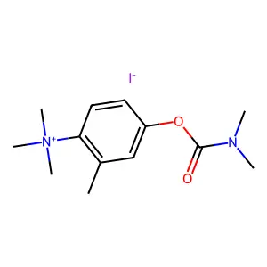 [4-(dimethylcarbamoyloxy)-2-methylphenyl]-trimethylazanium iodide structure