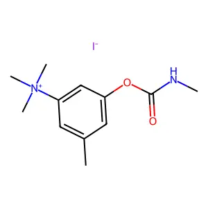 trimethyl-[3-methyl-5-(methylcarbamoyloxy)phenyl]azanium iodide structure