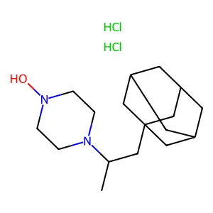 ADAMANTANE, 1-(2-(4-HYDROXYPIPERAZINYL)PROPYL)-, DIHYDROCHLORIDE structure