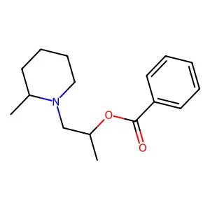 1-(2-methylpiperidin-1-yl)propan-2-yl benzoate structure